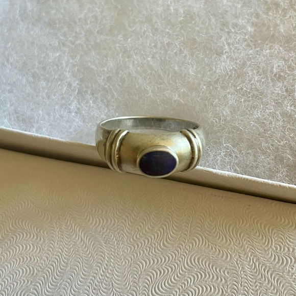 Sterling Silver Lapis Lazuli Ring - Picture 4 of 5